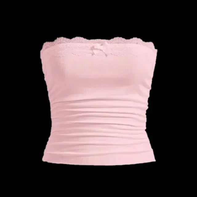 Mini top with Lace Bow