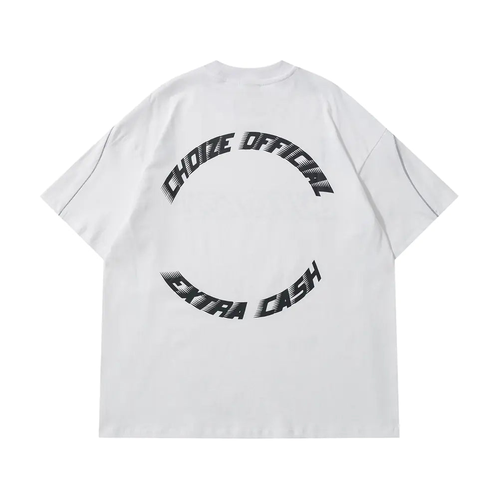 Oversized Reflective Strip T-Shirt