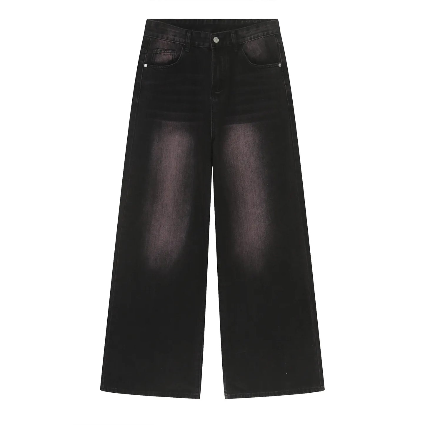 Baggy Wide Leg Jeans Black