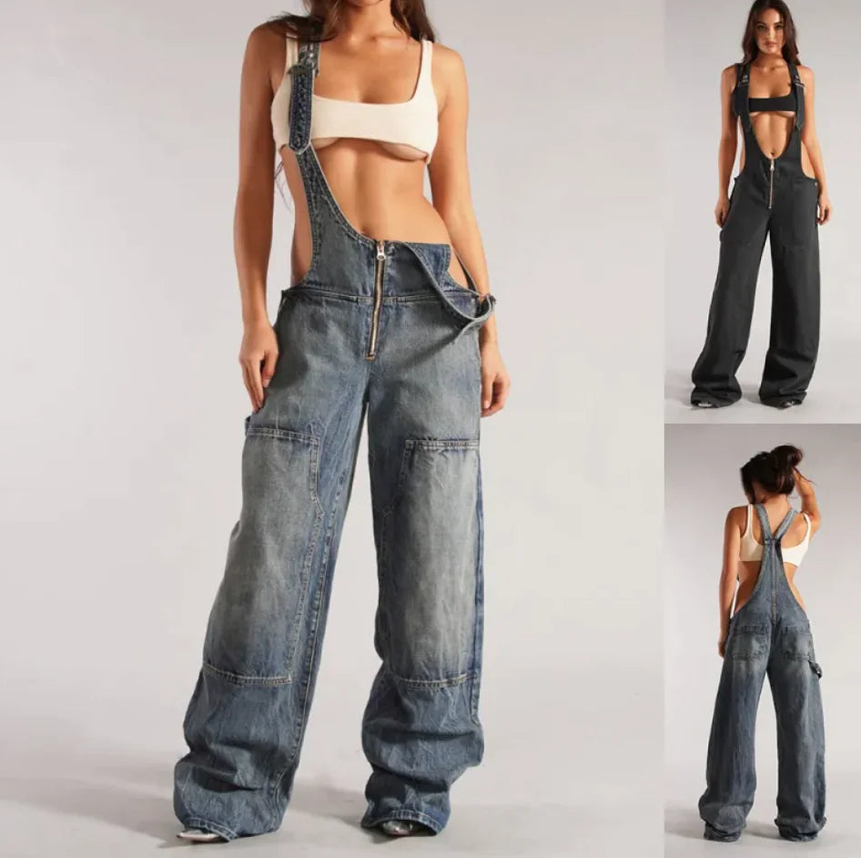 Y2K Denim Overalls