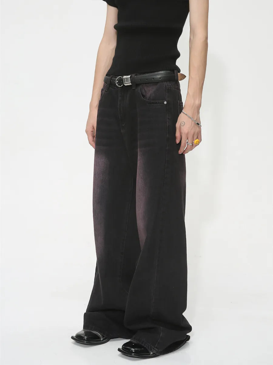 Baggy Wide Leg Jeans Black