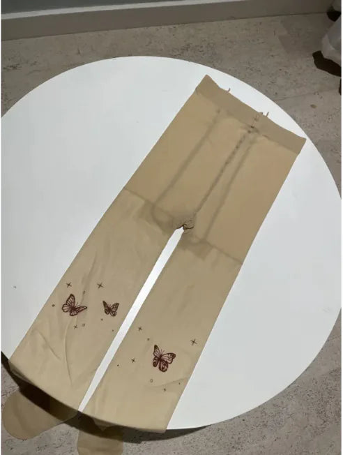 Butterfly Print Stockings