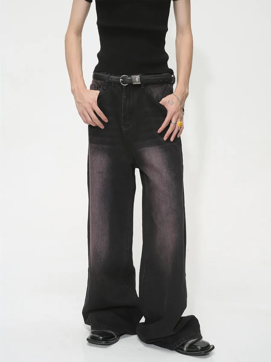 Baggy Wide Leg Jeans Black