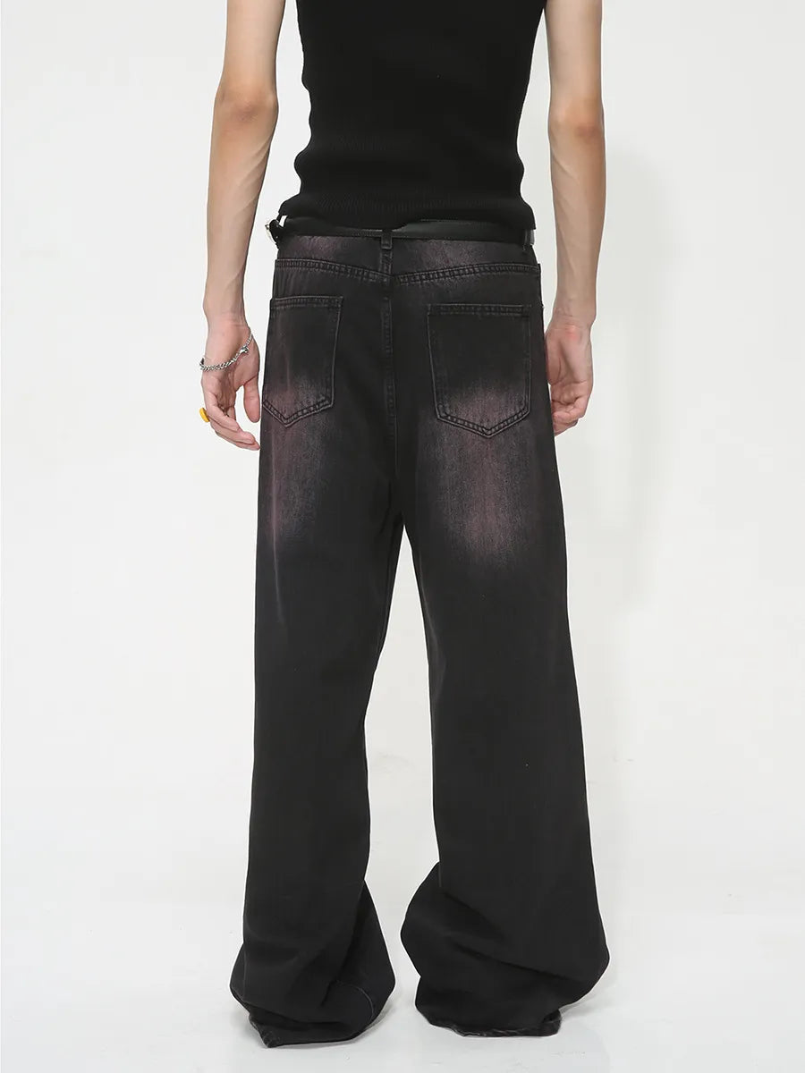 Baggy Wide Leg Jeans Black