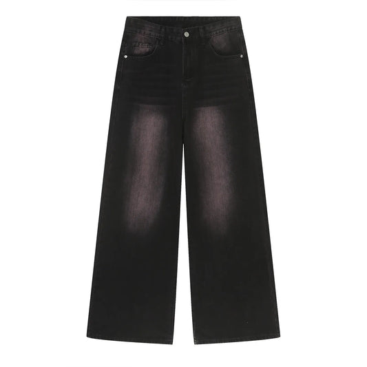 Baggy Wide Leg Jeans Black