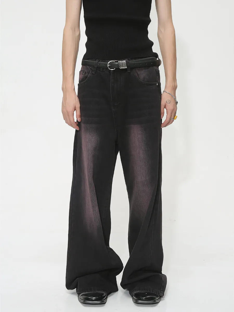 Baggy Wide Leg Jeans Black